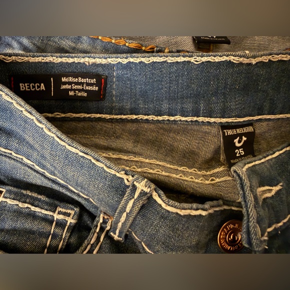 True Religion Blue Boot Cut Jeans - Picture 4 of 4